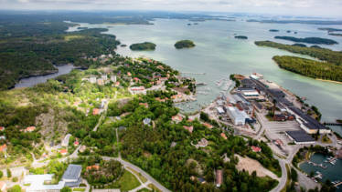 Ilmakuva Taalintehtaalta.