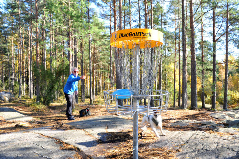 Discgolfbanan i Dalsbruk.